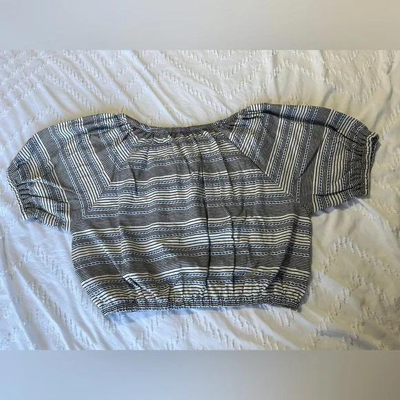 Madewell jacquard keyhole crop top size S - Picture 4 of 8